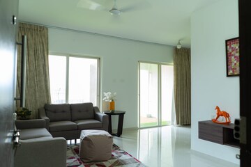 Living Room in 2 BHK Apartment at Ganga Fernhill, Undri – for Rent