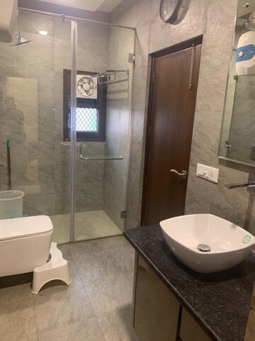 Bathroom in 3 BHK Builder Floor at Greater Kailash I – for Rent