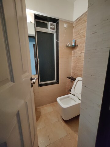 Bathroom in 1 BHK Apartment at Aspen Park, Goregaon East – for Rent