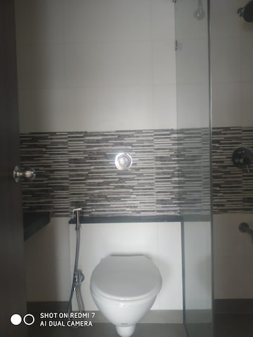 Bathroom in 3 BHK Apartment at Sanghvi Shells, Baner – for Rent