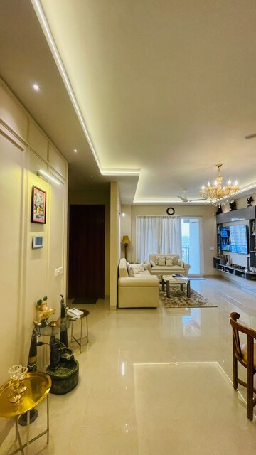 Living Room in 4 BHK Apartment at Shalimar Belvedere Court, Gomti Nagar – for Sale