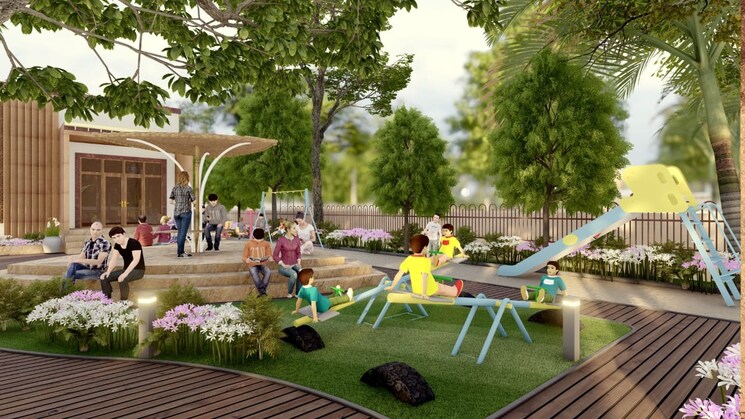 Garden, shree-krishna-city  500 Sq.Yd. Plot In Tonk Road Jaipur 8240756