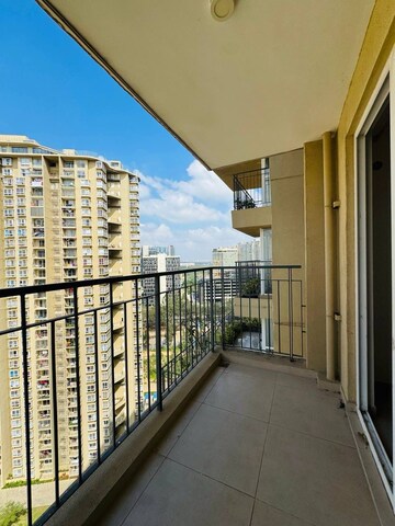 Balcony in 2 BHK Apartment at Bhartiya Nikoo Homes Phase 2, Thanisandra Main Road – for Rent