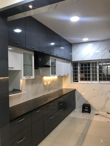 Kitchen in 2.5 BHK Apartment at Mantri Webcity, Hennur – for Rent