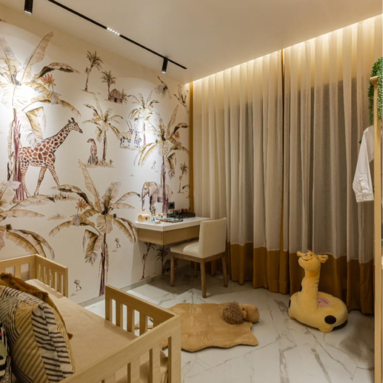 Living Room, dosti-planet-north 2 Bedroom 541 Sq.Ft. Apartment In Dawale Thane 8241168