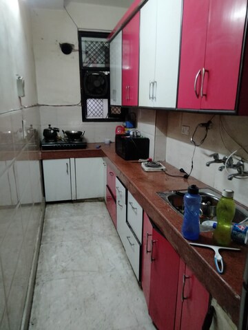 Kitchen in 2 BHK Builder Floor at Rani Bagh – for Rent