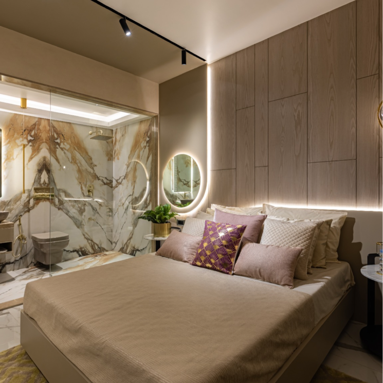 Bedroom, dosti-planet-north 3 Bedroom 861 Sq.Ft. Apartment In Dawale Thane 8241203