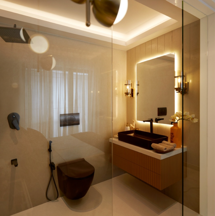 Living Room, dosti-planet-north 3 Bedroom 861 Sq.Ft. Apartment In Dawale Thane 8241203