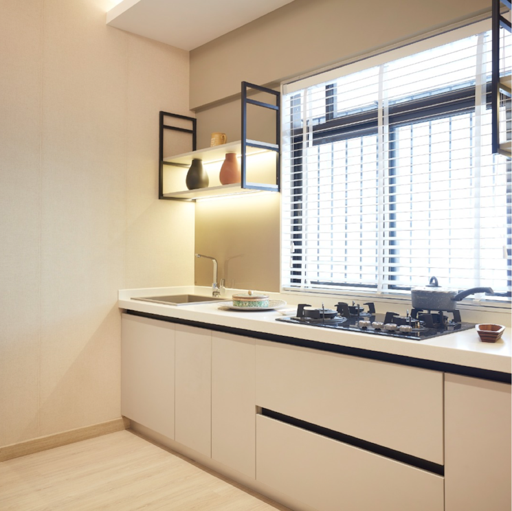 Kitchen, dosti-planet-north 3 Bedroom 861 Sq.Ft. Apartment In Dawale Thane 8241203