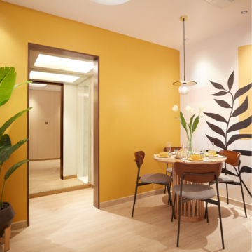 Living Room in 3 BHK Apartment at Dosti Planet North, Dawale – for Sale