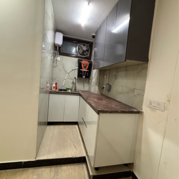 Kitchen in 1 BHK Builder Floor at Malviya Nagar – for Rent