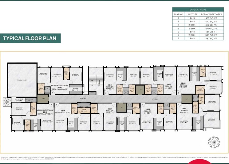 Floor Plan, sayba-tulip 1 Bedroom 430 Sq.Ft. Apartment In Kurla Mumbai 8241707
