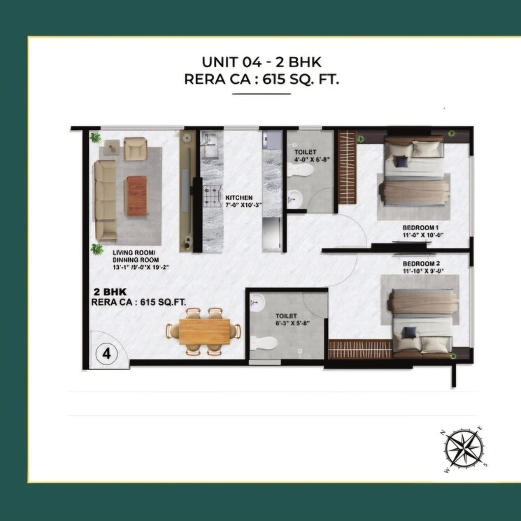 Floor Plan, sayba-crystal 1 Bedroom 437 Sq.Ft. Apartment In Kurla Mumbai 8241736