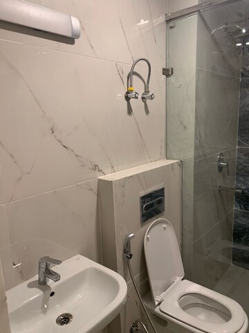 Bathroom in 3 BHK Builder Floor at DLF Vibhuti Khand, Gomti Nagar – for Rent