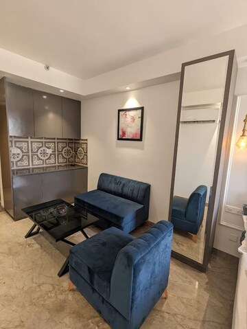 Living Room in 2 BHK Apartment at Maya Garden City, Lohgarh – for Rent