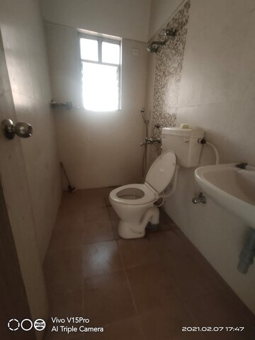 Bathroom in 2 BHK Apartment at B.U.Bhandari Everglade, Kharadi – for Rent