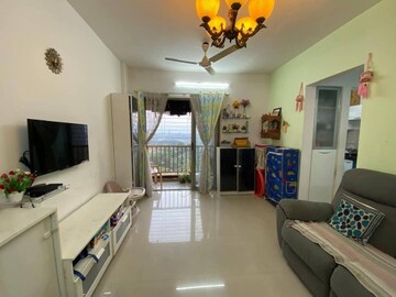 Living Room in 2 BHK Apartment at Evershine Jasmine CHS, Vasai East – for Sale
