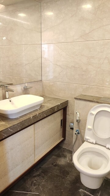 Bathroom in 3 BHK Apartment at S Raheja Sapphire, Santacruz West – for Rent