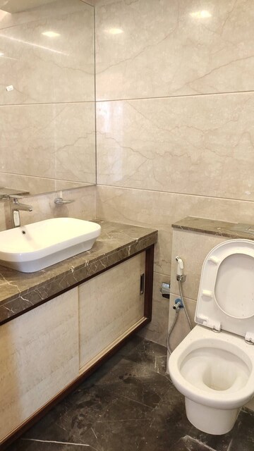 Bathroom in 3 BHK Apartment at S Raheja Sapphire, Santacruz West – for Rent