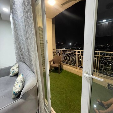 Balcony in 3 BHK Apartment at Mahagun Mirabella, Sector 79 – for Rent