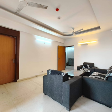 Living Room in 3 BHK Apartment at Supertech Cape Town, Sector 74 – for Rent
