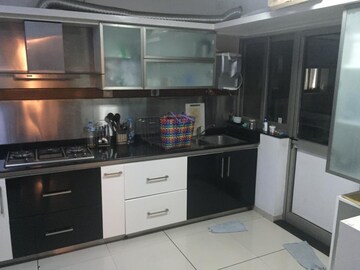 Kitchen in 3 BHK Apartment at Bearys Lakeside Habitat, Sahakara Nagar – for Sale