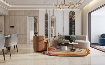 Living Room in 3 BHK Apartment at Mantra Sky Homes, Magarpatta City – for Sale