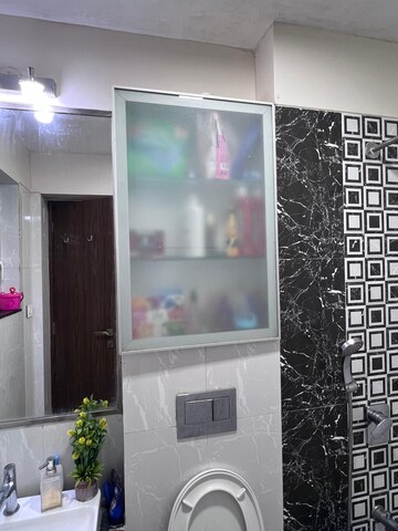 Bathroom in 2 BHK Apartment at Omkar Ananta, Goregaon East – for Rent