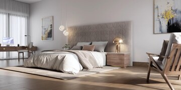 Bedroom in 4 BHK Apartment at Mantra Sky Homes, Magarpatta City – for Sale
