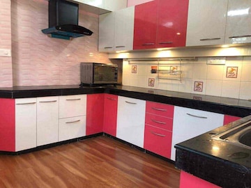 Kitchen in 3 BHK Builder Floor at DLF Vibhuti Khand, Gomti Nagar – for Rent