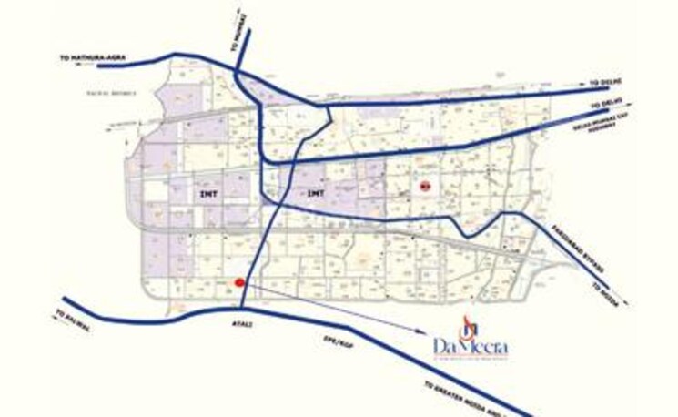 Map Location, dameera-city-plots  100 Sq.Yd. Plot In Sector 121 Faridabad 8245907