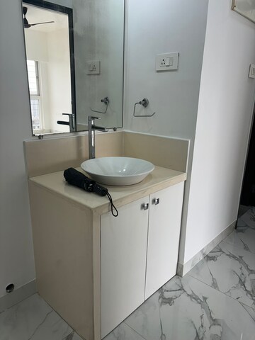Bathroom in 3 BHK Apartment at K Raheja Heights, Malad East – for Rent