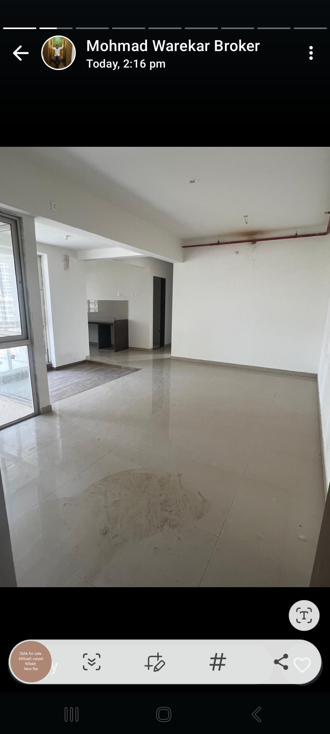 2 BHK + Pooja Room Apartment For Sale in Puraniks Tokyo Bay Phase 2