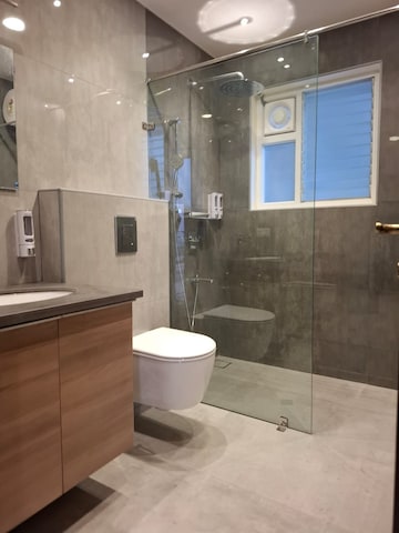 Bathroom in 3 BHK Apartment at Banjara Hills – for Rent
