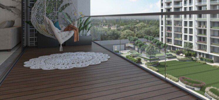 Balcony, vesu 3 Bedroom 2500 Sq.Ft. Builder Floor In Vesu Surat 8248073