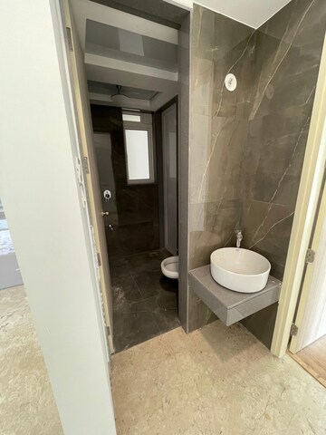 Bathroom in 1 BHK Apartment at Aurum Q Residences, Ghansoli – for Rent