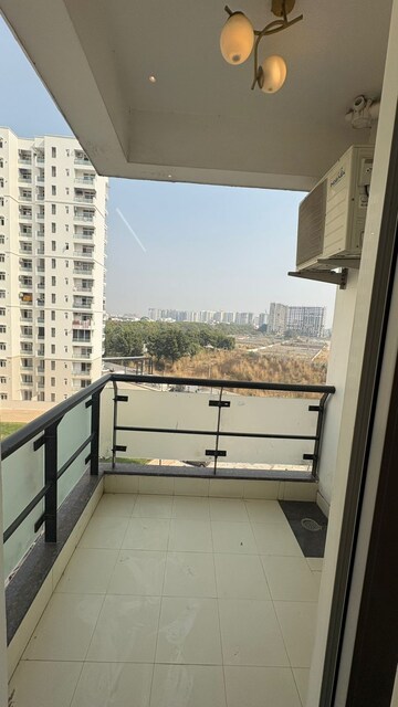 Balcony in 2 BHK Apartment at Chandra Panorama, Sushant Golf City – for Rent