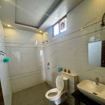 Bathroom in 3 BHK Builder Floor at Mamta Homes, Vip Road – for Rent