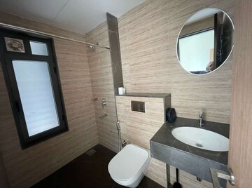 Bathroom in 2 BHK Apartment at Lodha Vista, Lower Parel – for Rent
