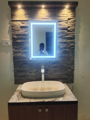 Bathroom in 3 BHK Apartment at Aparna Luxor Park, Kondapur – for Rent