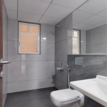 Bathroom in 2 BHK Apartment at Shree Tirupati Maple Tower, Mohammadwadi – for Rent