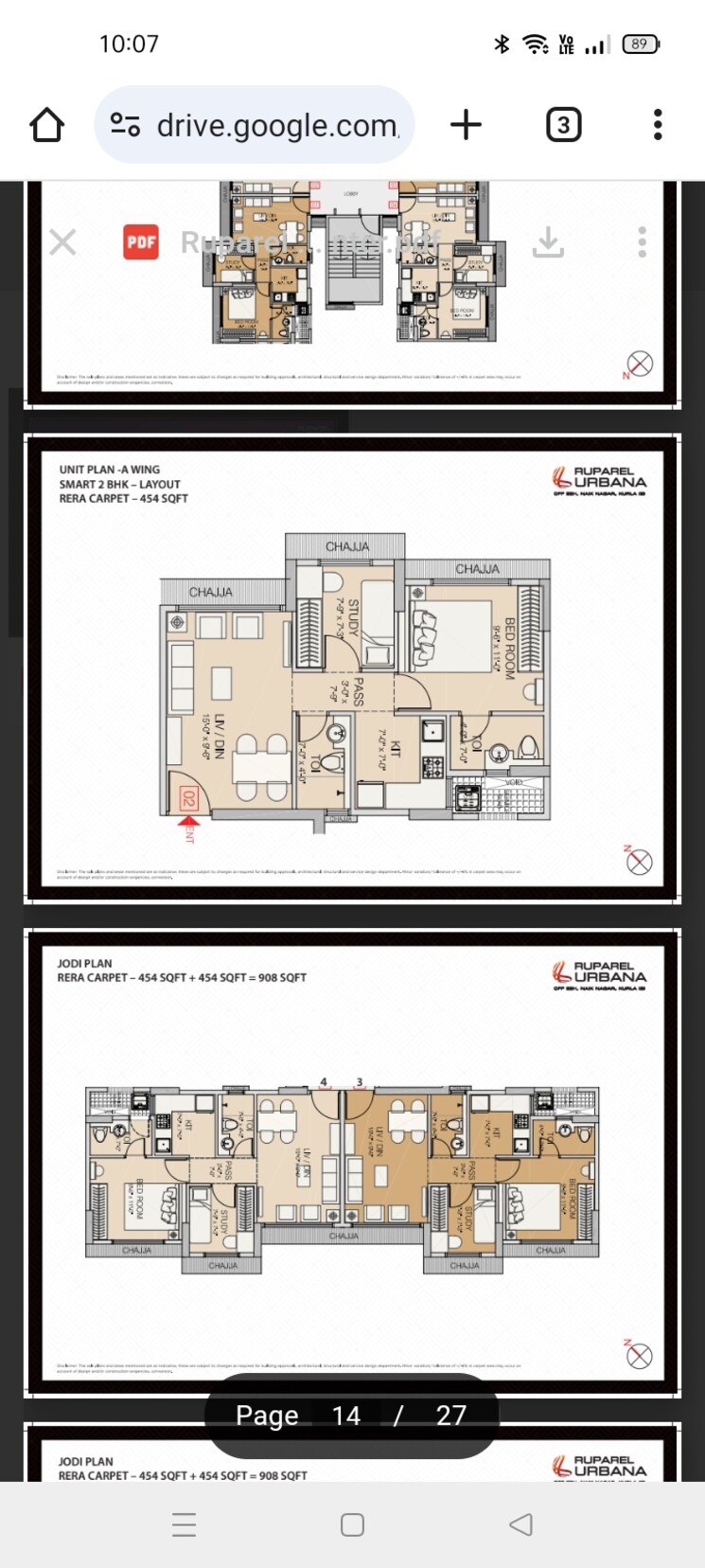 Floor Plan, ruparel-livia 1 Bedroom 368 Sq.Ft. Apartment In Kurla Mumbai 8248375