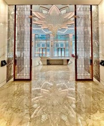 Building Lobby in 5 BHK Apartment at Lodha World One, Worli – for Rent