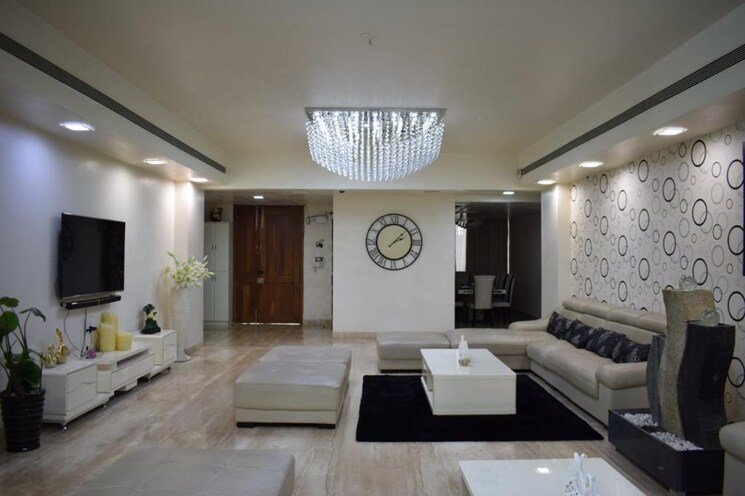 Living Room, marvel-ribera 6 Bedroom 4500 Sq.Ft. Apartment In Boat Club Road Pune 8248544