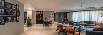 Living Room in 4 BHK Apartment at Bodakdev – for Sale