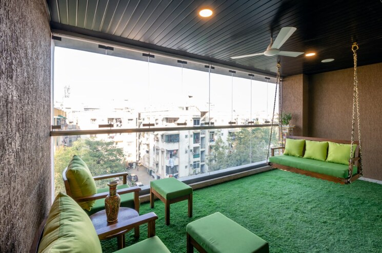 Balcony, bodakdev 4 Bedroom 4400 Sq.Ft. Apartment In Bodakdev Ahmedabad 8248870
