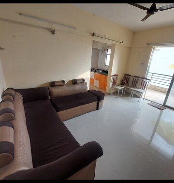 Living Room in 1.5 BHK Apartment at Karan Rhea, Wadegaon – for Rent