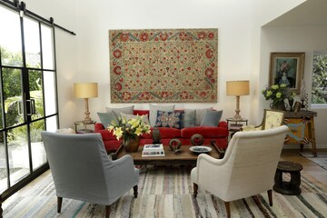 Living Room in 3 BHK Apartment at Defence Colony – for Rent