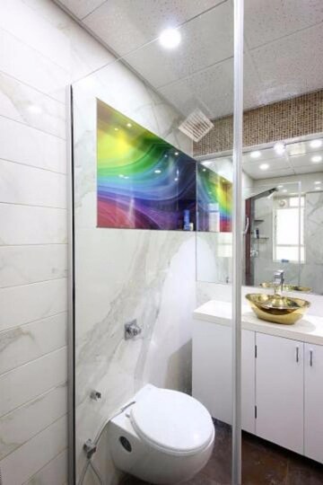 Bathroom in 4 BHK Apartment at Evershine Cosmic, Andheri West – for Rent
