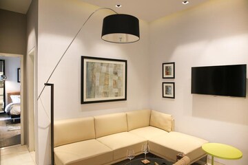 Living Room in 3.5 BHK Apartment at Greater Kailash I – for Rent